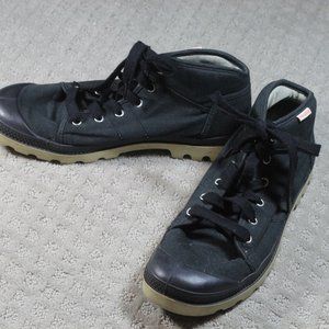 Palladium Size 11 Black Canvas Chunky Sole Shoes
